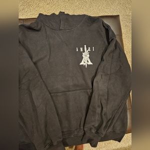 Amiri black sword logo hoodie XXL preowned